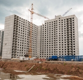 Ход строительства дома 1.3.1, секции А,Б,В в ЖК Новая Дема -