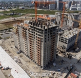 Ход строительства дома № 1456, ГП-72.101 в ЖК Мириады -