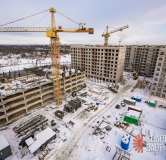 Ход строительства дома 1 этап, Корпус В в ЖК Квартал Заречье -