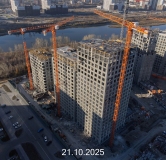 Ход строительства дома ГП-8 в ЖК Айвазовский City -