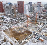 Ход строительства дома 1 в ЖК По ул. Гризодубовой -