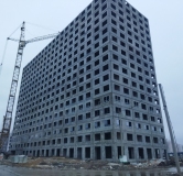 Ход строительства дома 1 в ЖК Лугометрия -