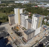 Ход строительства дома 109, корпус 1 (ГП-73) в ЖК Беринг -